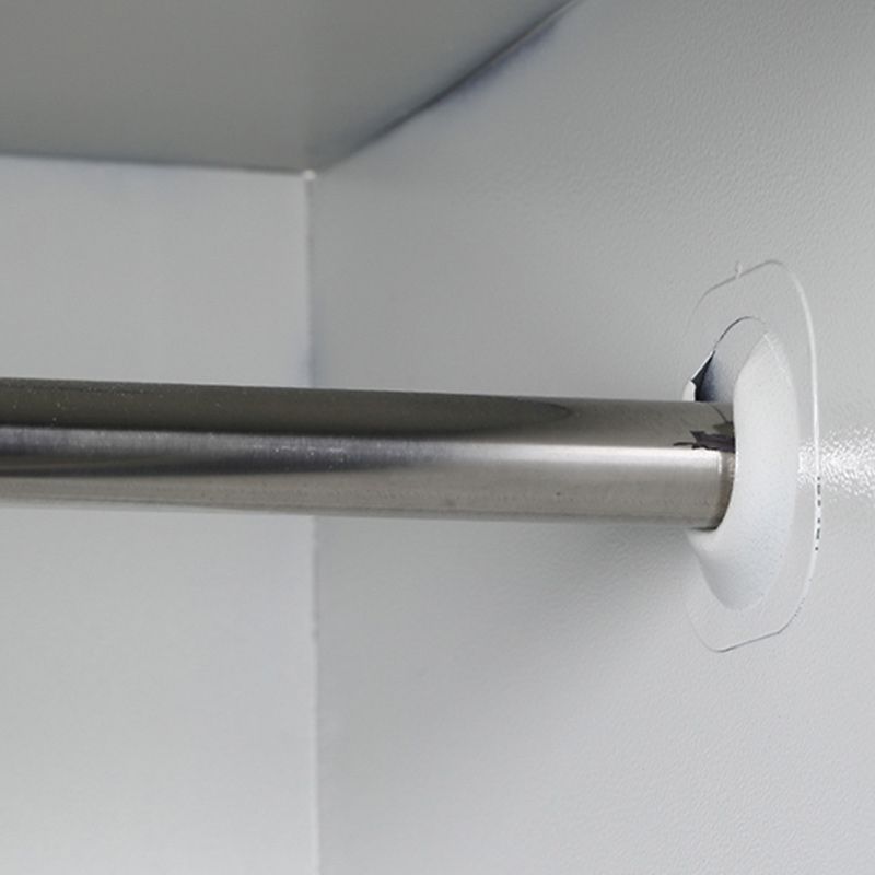 Steel White Storage Cabinet Contemporary Cabinet with Hinged Door