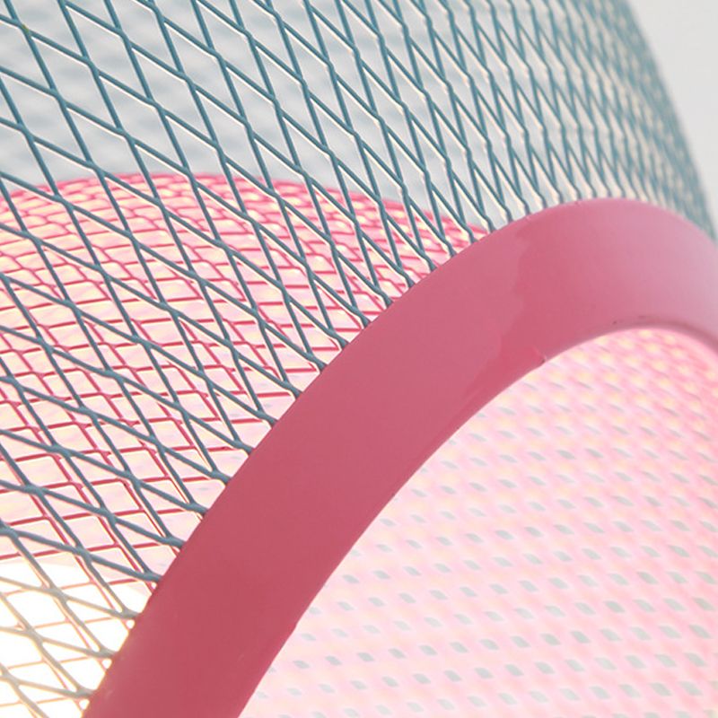 Éclairage à mailles de fil de fer Light Macaron Style 1 Hier Globe Suspension Lumière