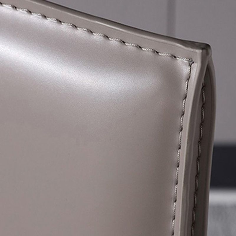 Contemporary Faux Leather Dining Chair Upholstered Dining Arm Chair