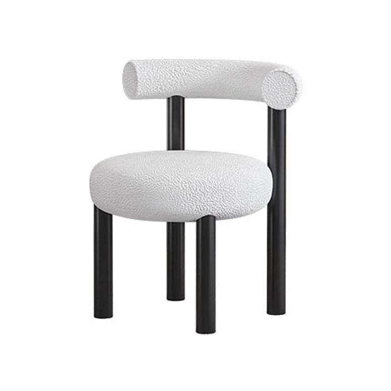 Silla de comedor moderna de seta redonda de 30 "h Silla lateral de comedor abierta para restaurante para restaurante