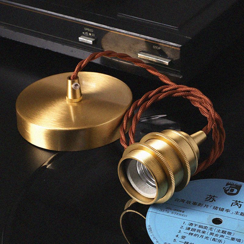 Prismatic Glass Vintage Hanging Pendant Light 1-Light Drop Pendant for Dining Room