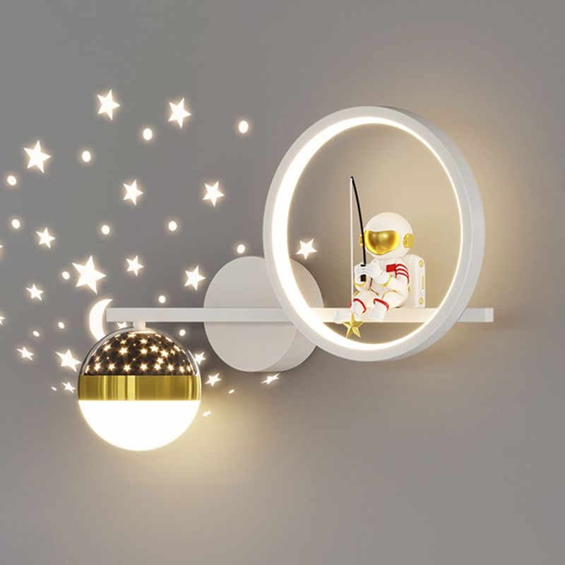 Contemporary Astronaut Wall Light Household Wall Lighting Fixture for Living Room