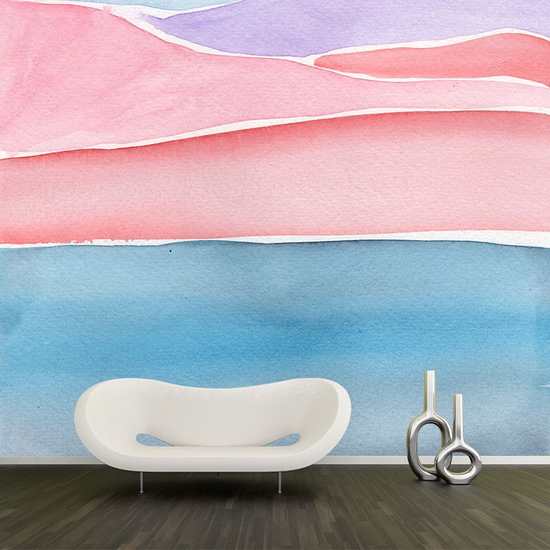 Environment Friendly Mural Wallpaper Abstract Watercolor Illustration Indoor Wall Mural