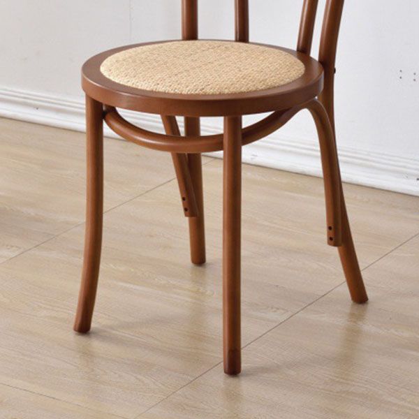 Comedor de madera tradicional, cocina, silla lateral, silla trasera Windsor