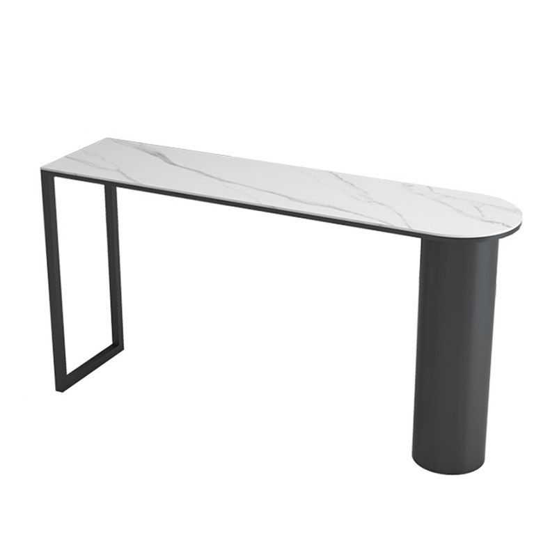 Free Form Stone Bar Dining Table Modern Bar Height Pub Table for Living Room