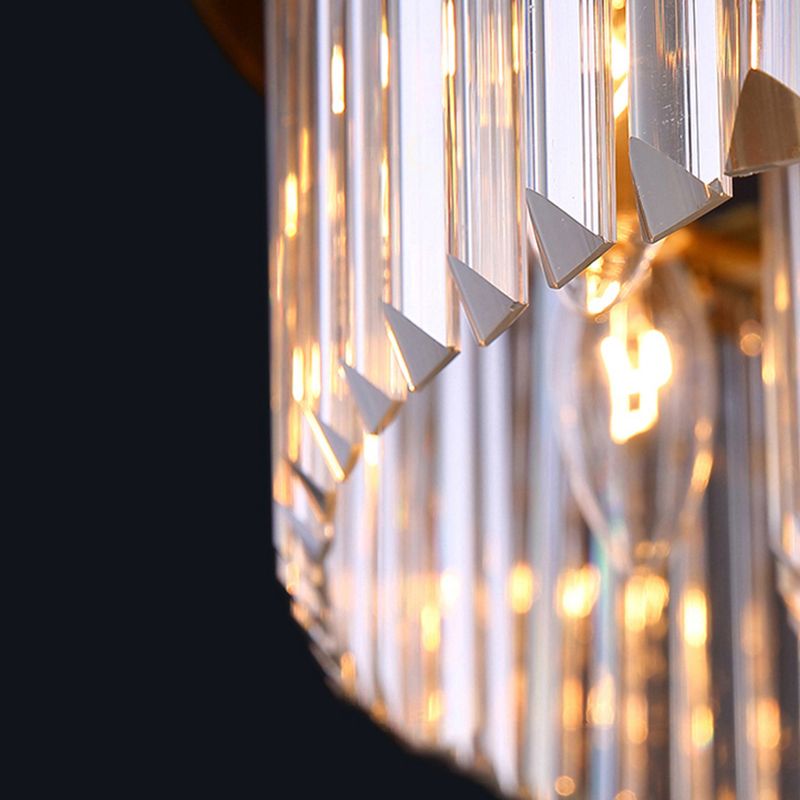 Modern Geometric Flush Mount Lights Crystal Flush Mount for Living Room