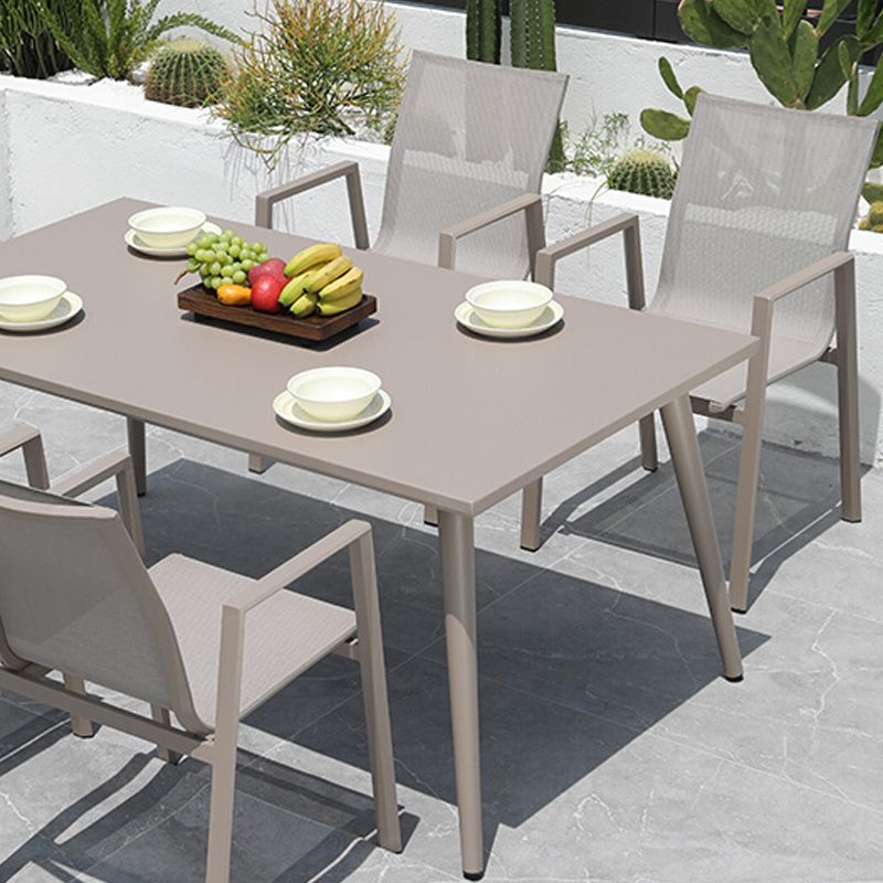 Modern Dining Armchair Set of 2/4/6/8 Metal Patio Dining Chair