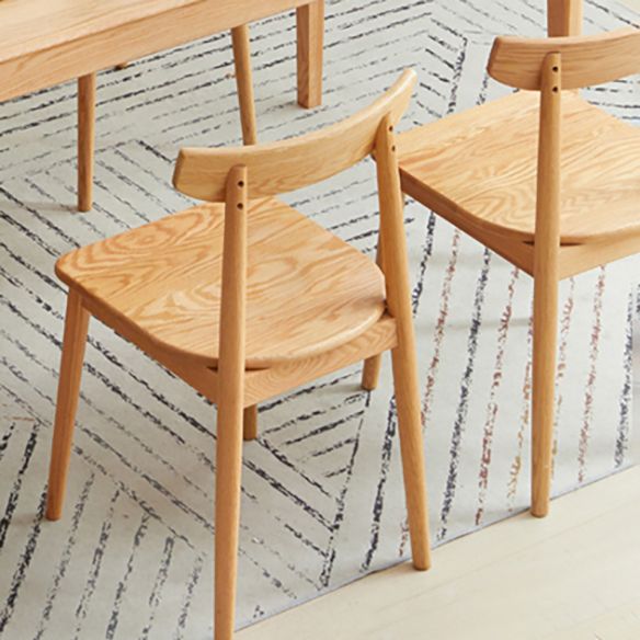 Table à manger de style traditionnel avec table à manger et chaises à bois massif fixe pour usage domestique