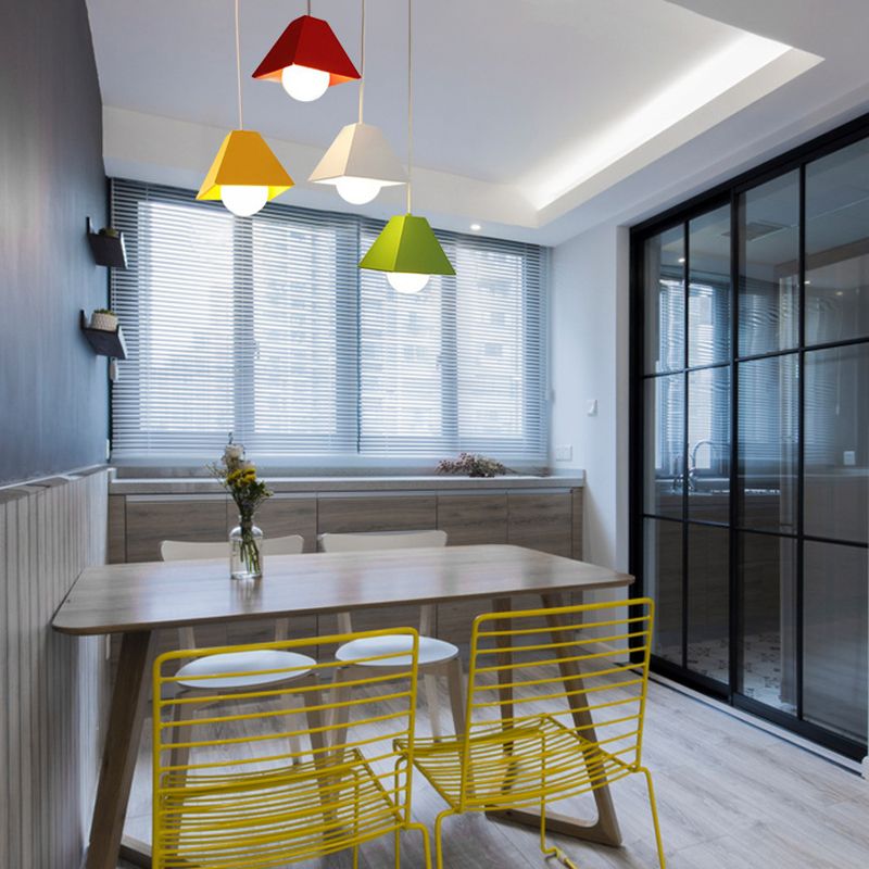 6.7 Inches Wide Macaroon Style Mini Pendant Light Contemporary Simplicity Colorful Hanging Light for Bar Restaurant