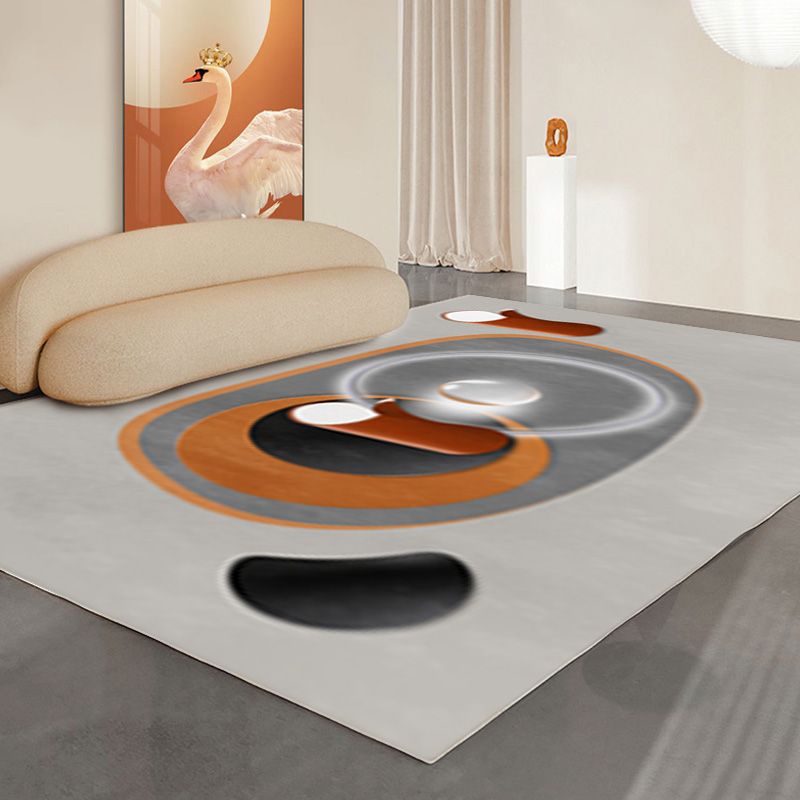 Leisure Carpet Funky Contrast Panel Area Rug Polyester Living Room Carpet with Non-Slip Backing