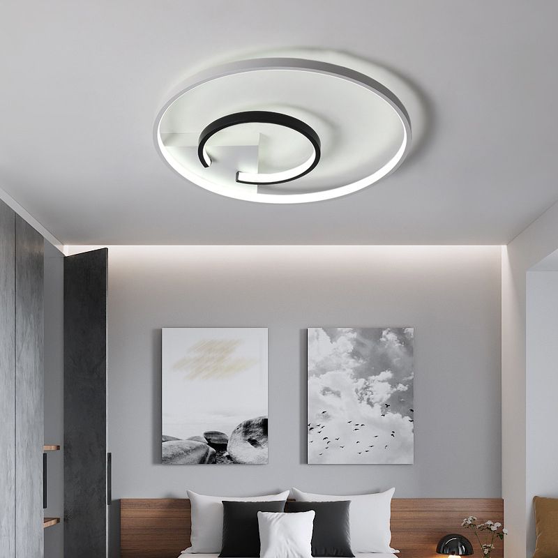 Montaje de techo de LED de estilo minimalista de techo de círculo de aluminio