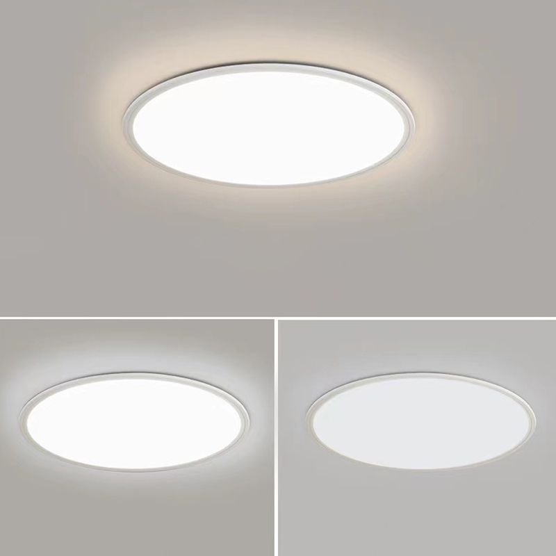 1 Light Geometric Flush Mount Lighting Simplicity Metal Ceiling Light