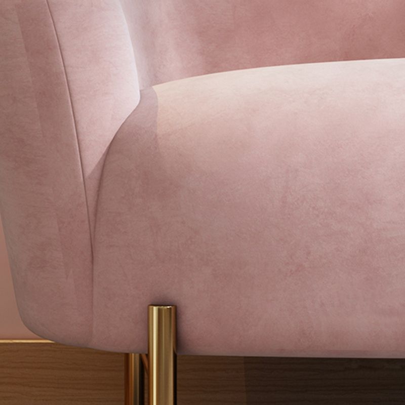 Velvet Modern Sloped Arm Sofa 29.92" H Tuxedo Arm Sofa with 2 Pillows