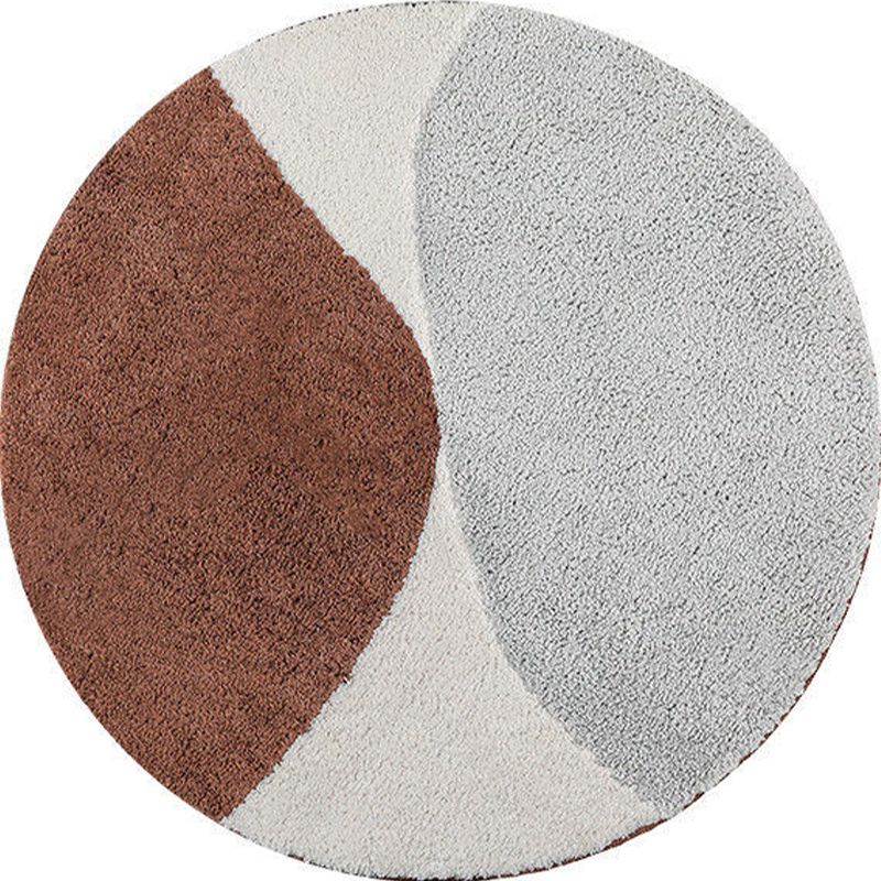 Round Area Tapijt Leisure Rug Polyester Stain Resistent Wasbaar Binnen Tapijt voor woonkamer