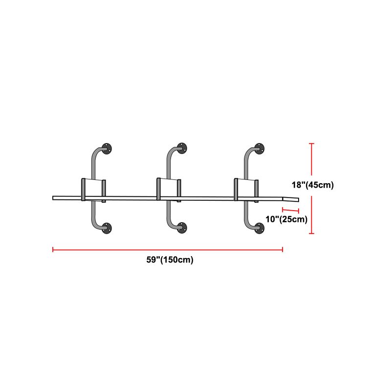 Wooden Floating Storage Bookshelf Modern Wall Mounted Bookcase