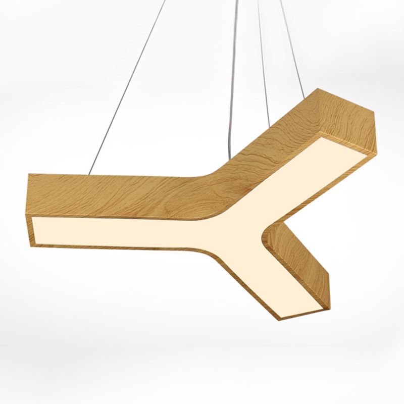 Y-Shaped Down Lighting Pendant Simplicity Style LED Metal Pendant Lighting Fixture