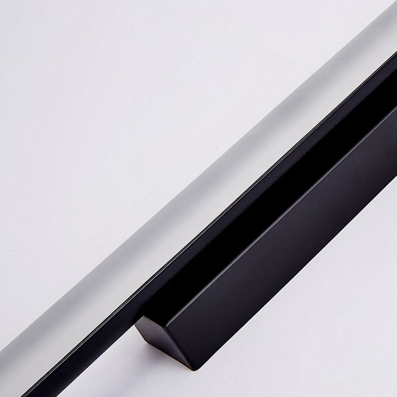 Acrylic Black LED Ceiling Light in Modern Minimalist Style Aluminium Linear Flush Mount