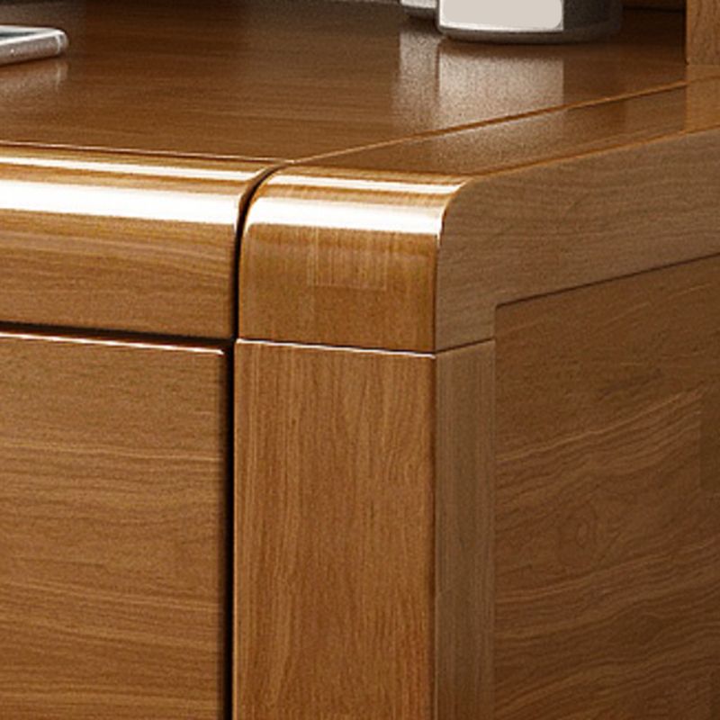 Solid Wood Makeup Vanity Desk Table Scandinavian 4 Drawer Dressing Table