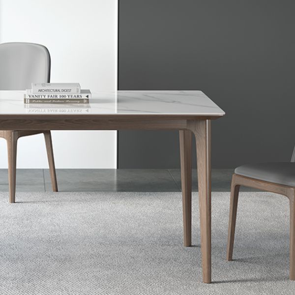 Designer Style Sintered Stone Top Dining Set Rectangle 1/3/4/5/7 Pieces Dinette Table Set