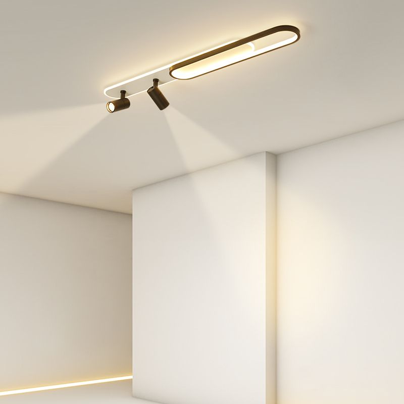Plafonnier LED moderne met en lumière les luminaires encastrés en métal