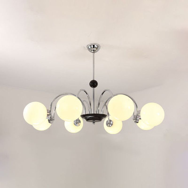 American Style Globe Pendant Chandelier Light Glass Chandelier for Living Room