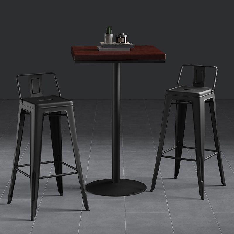 Industrial Style Metal Bar Stool Backrest Counter Stool for Restaurant and Bristol