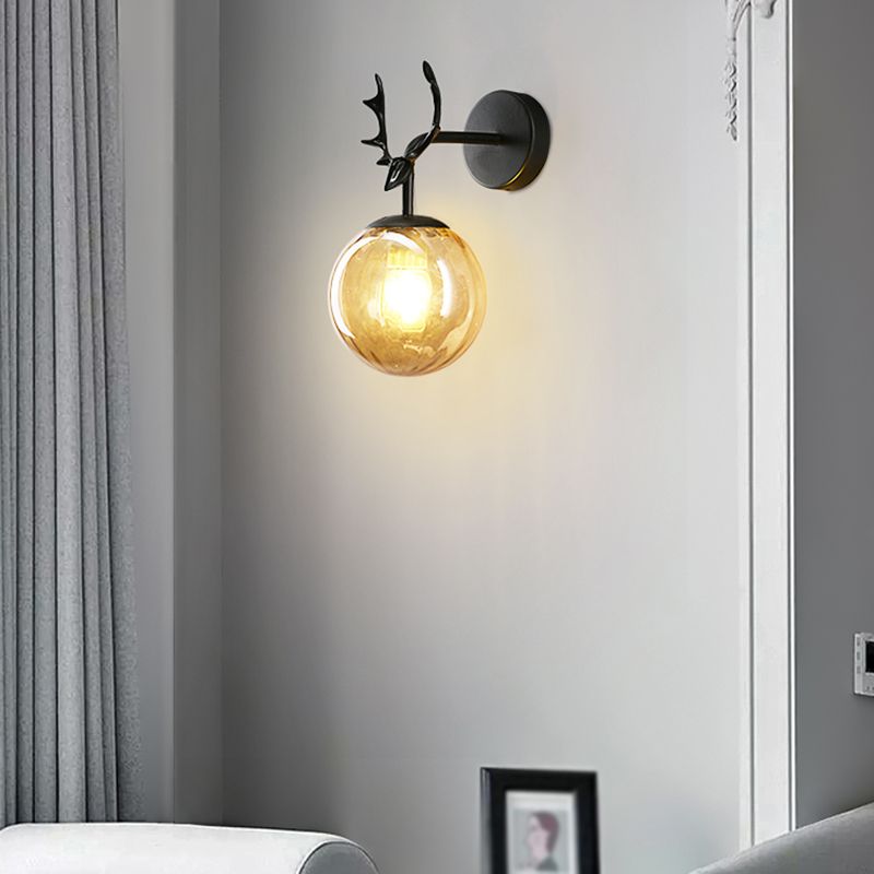 Modern Glass Wall Light Scone Creative Wall Light Fixture for Bedroom