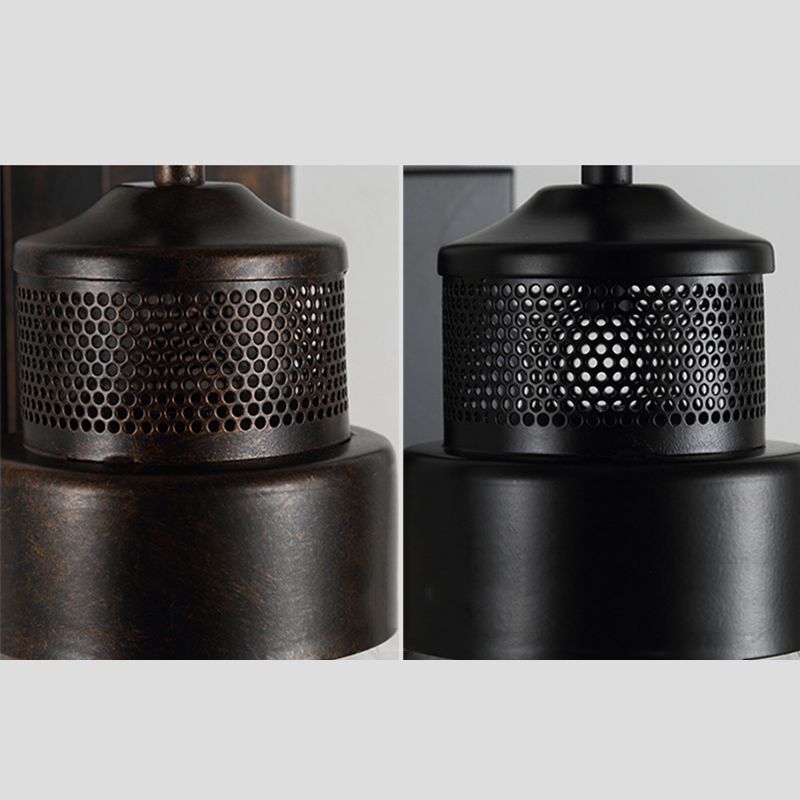 Accesorio de iluminación de pared sombreada cafetera de vidrio de estilo industrial Luz de pared
