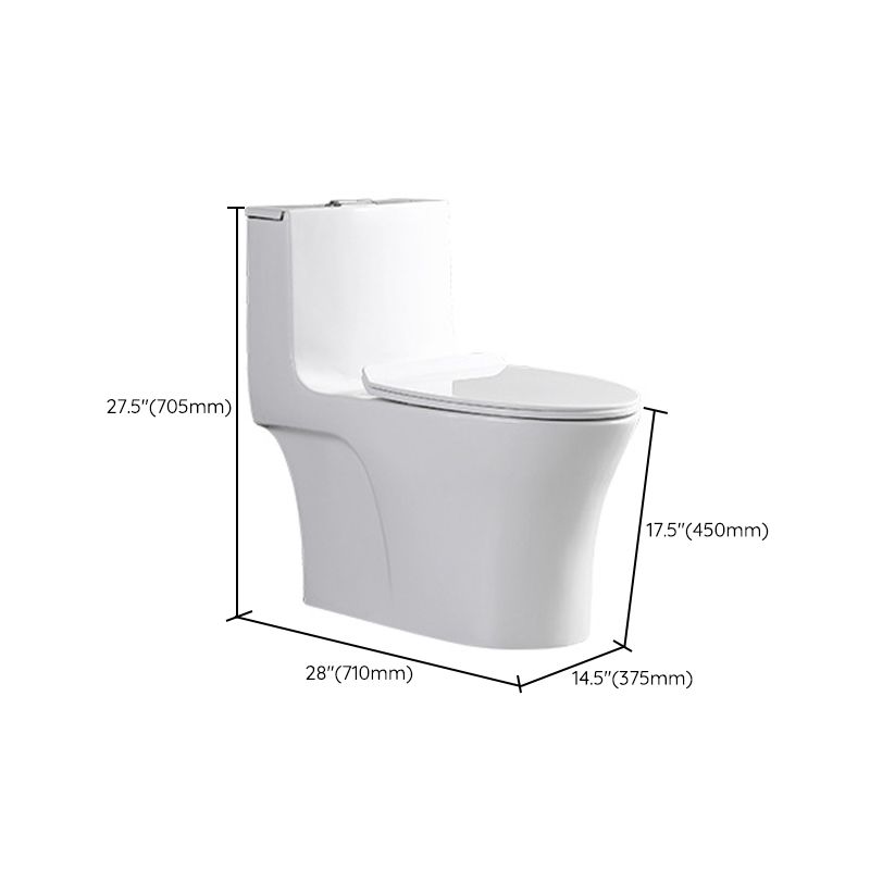 Traditional All-In-One Toilet Bowl Floor Mount Urine Toilet for Washroom