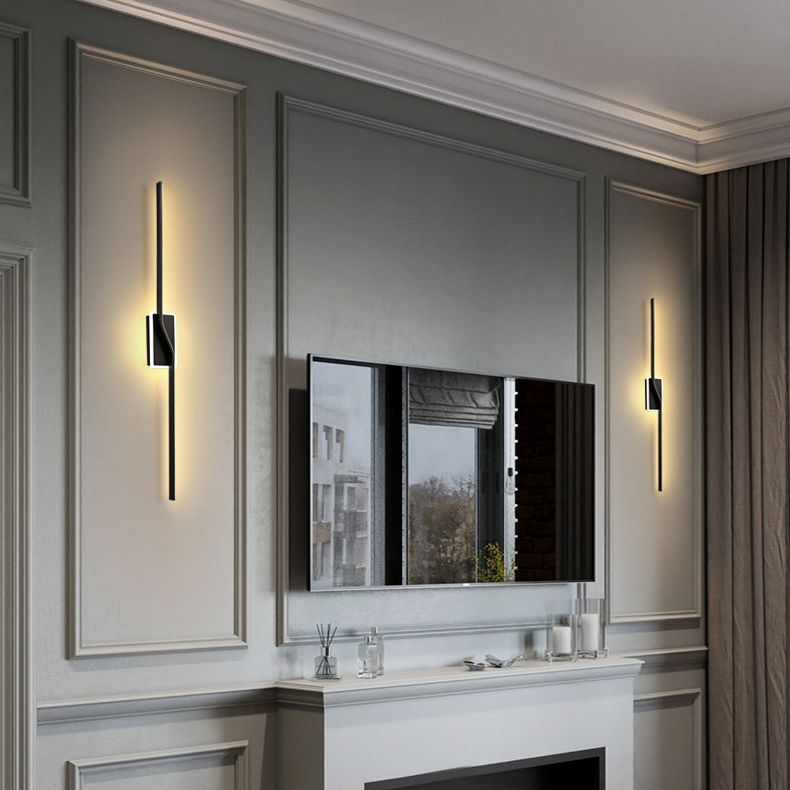 Noordse LED -muurlamp Minimalistische wandbalk Minimalistische wandbalk in gouden afwerking