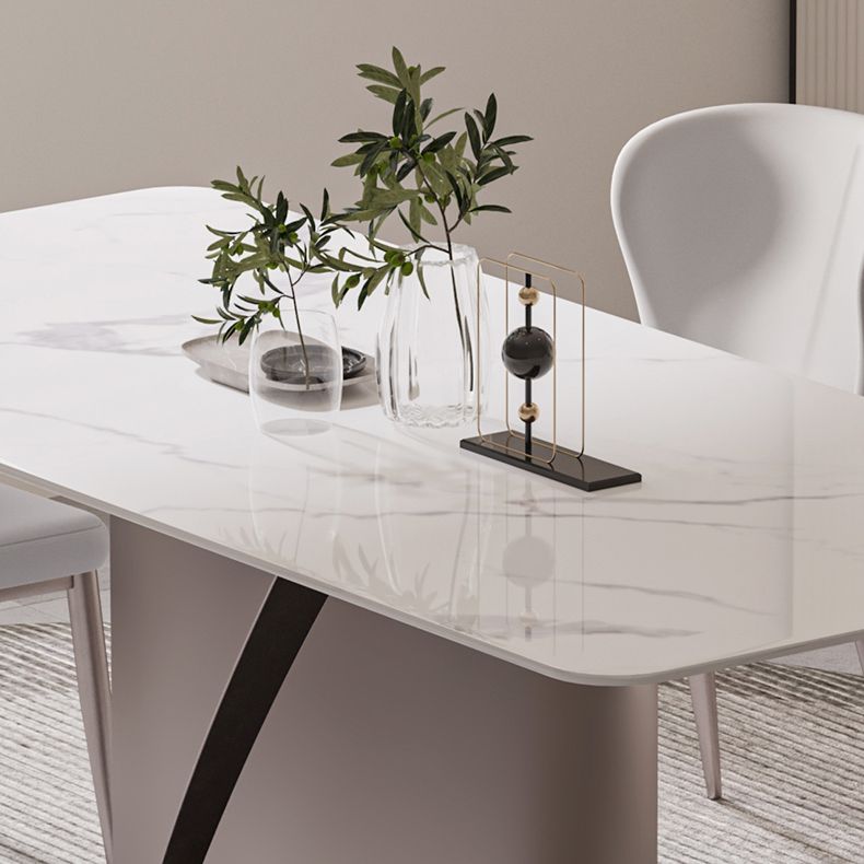 Designer Style Sintered Stone Top Dining Set 1/4/5/7 Pieces Dining Table with Chairs