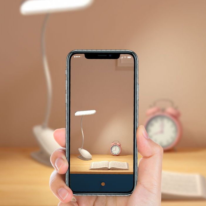 Clamp-on Design Macaroon Style LED Table Lamp Eye Protection Bedside Reading Lamp in Warm White Light