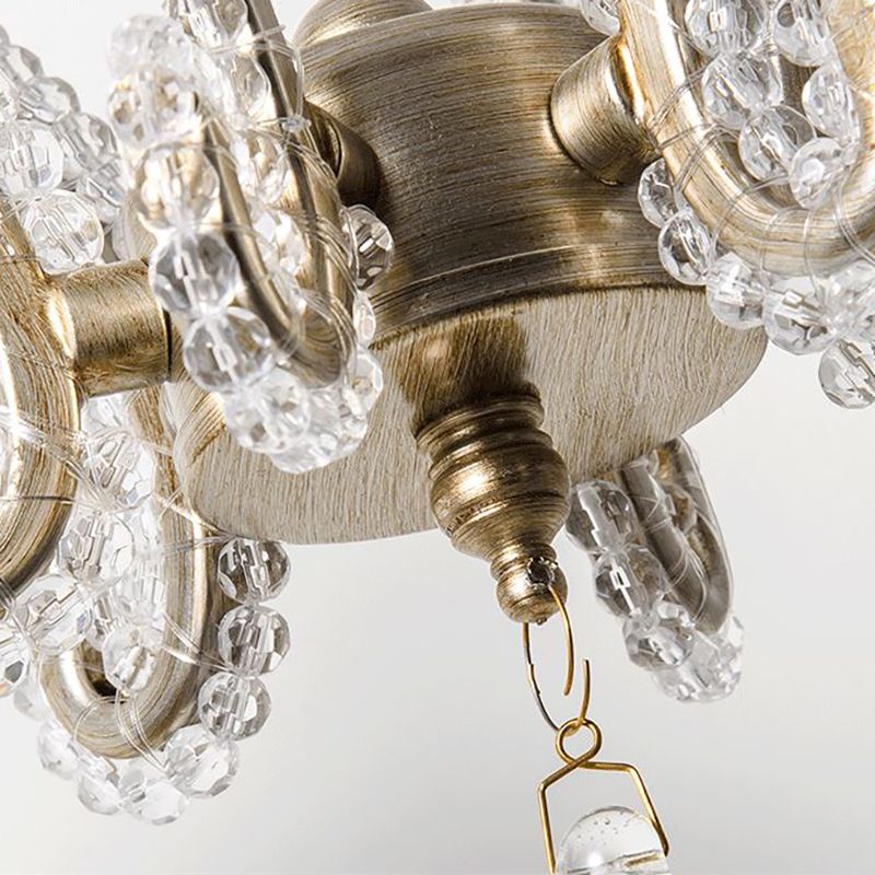 Lámparas de lámparas de lámpara de vela lámparas colgantes de suspensión múltiples de estilo americano para sala de estar