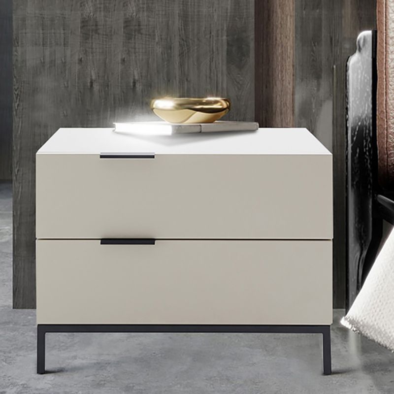 Modern Style Metal Iron Material Multi-color Choice Square Black Cabinet Foot Nightstand