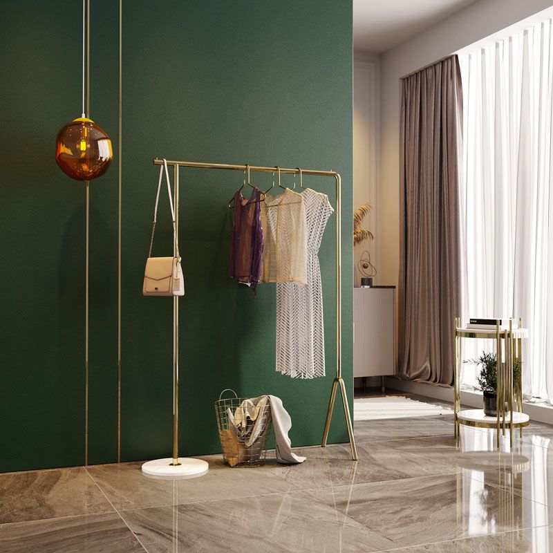 Industrial Minimalist Style Coat Rack Metallic Free Standing Coat Hanger