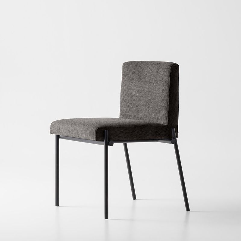Industrial Dining Room Upholstered Armless Parsons Dining Side Chair