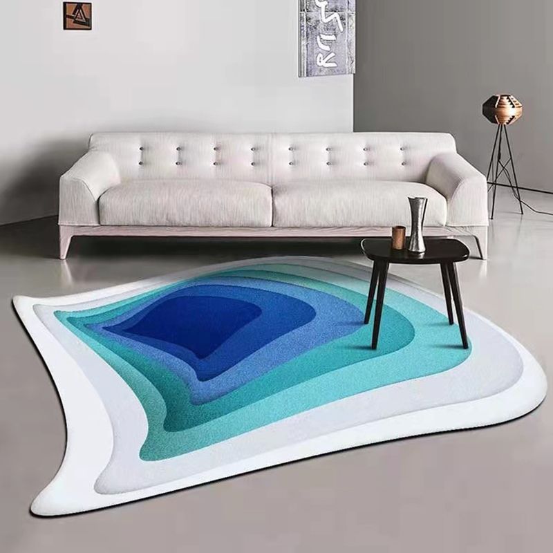 Trendy Novelty Shape Rug Creative Polyester Rug Washable Area Carpet for Home Decoration