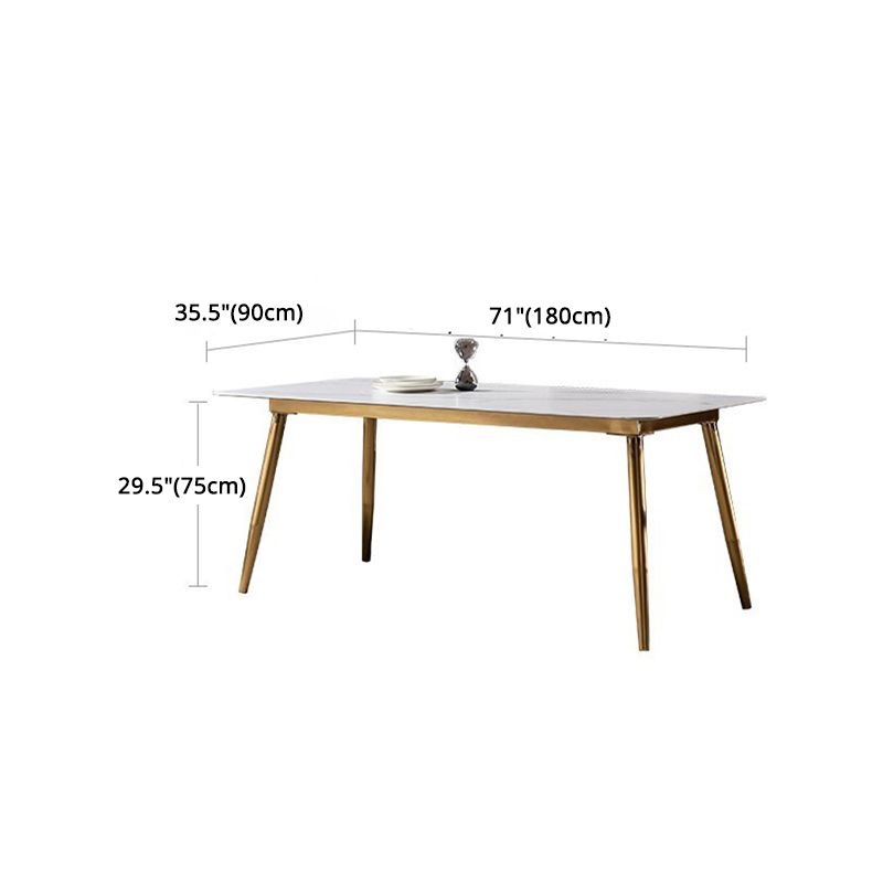 Glam Style Sintered Stone Dining Set 1/2/5/7 Pieces Dining Set for Dining Areas