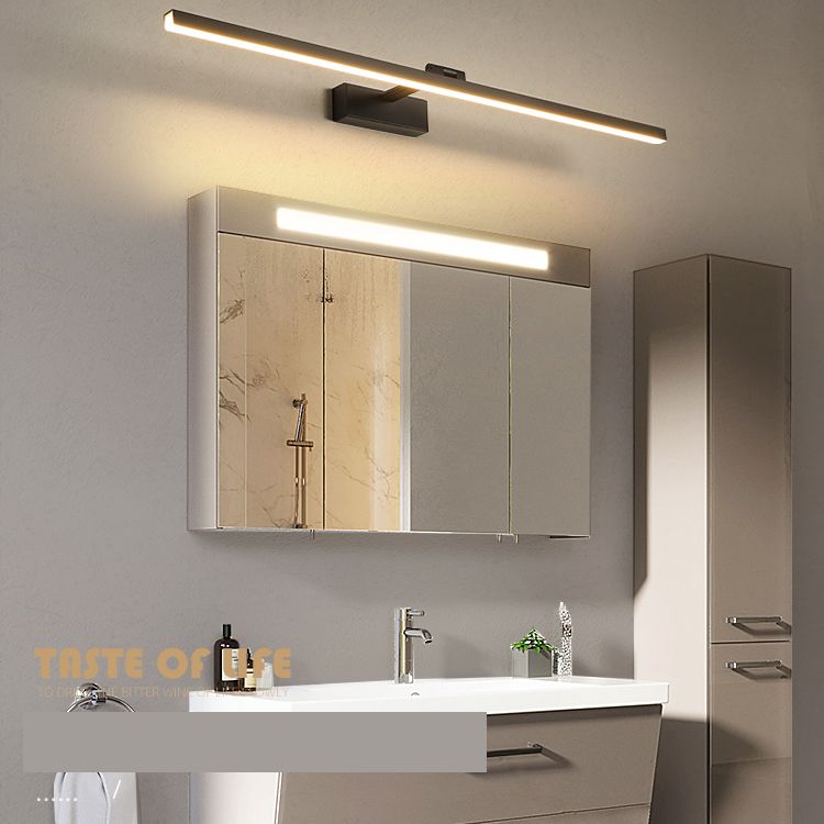 Minimalismus Leuchtenlicht 1-Licht-Aluminium Linear Wandmontage Licht für Badezimmer