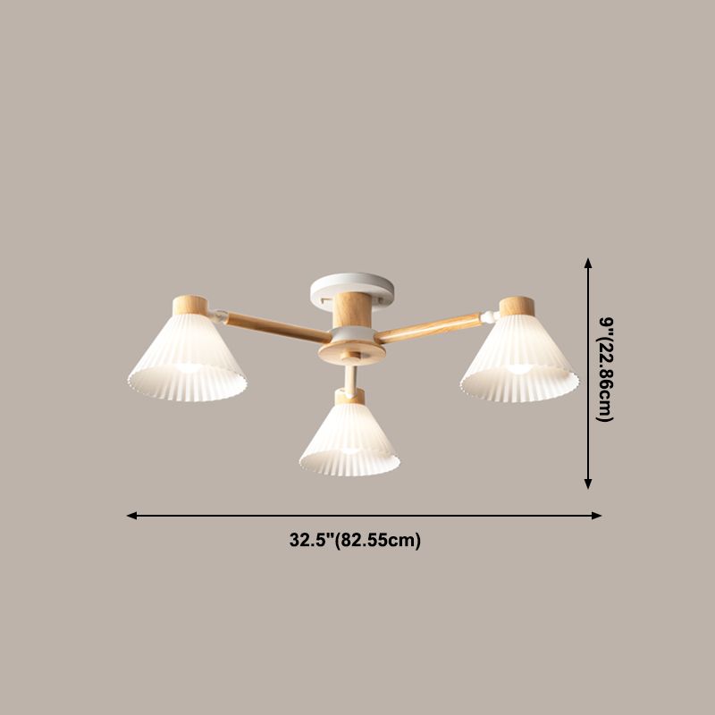 Moderne Einbauleuchten aus Holz, runde Einbaulampe in Braun für das Wohnzimmer
