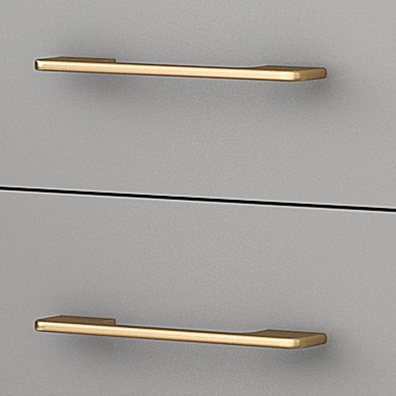 Classic Glam Wood Storage Chest Dresser Bedroom Gray Dresser