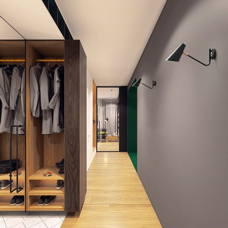 Cone Shape Metal Wall Light Modern Style 1-Light Wall Mount Lighting