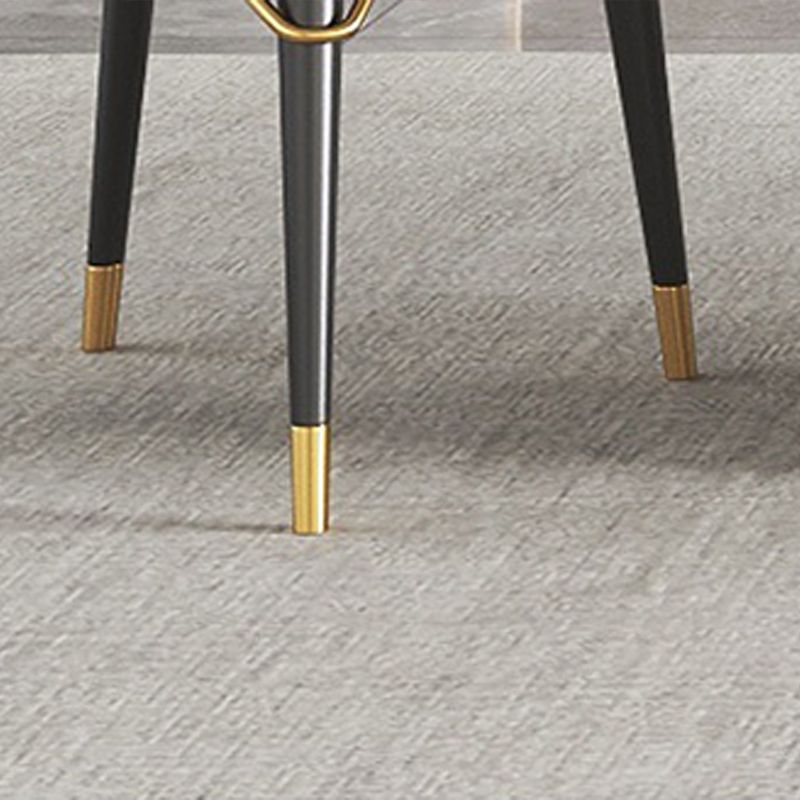 Modern Rectangle Double Pedestal Table Stainless Steel Base Dining Table