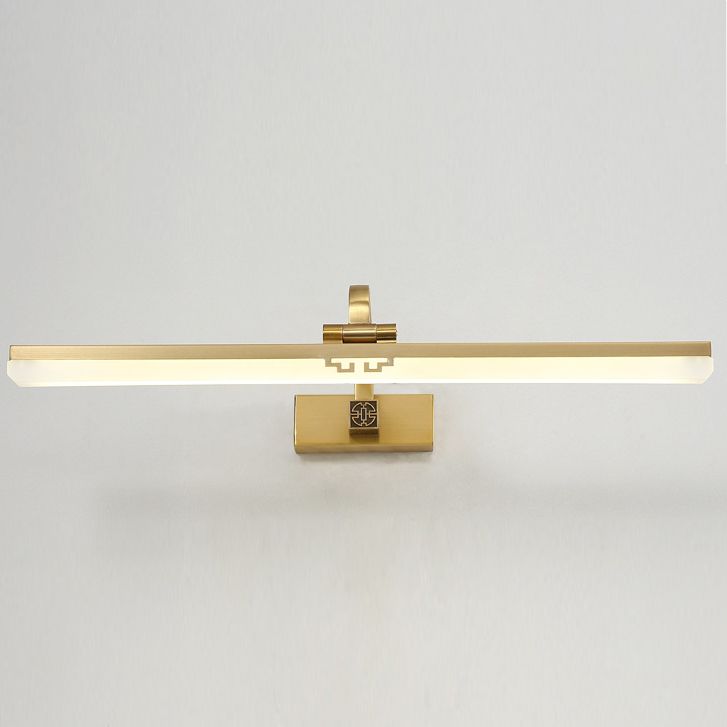 Linear Shape Wall Lighting in Modern Style Metal 1-Light Sconce Lamp for Bathroom