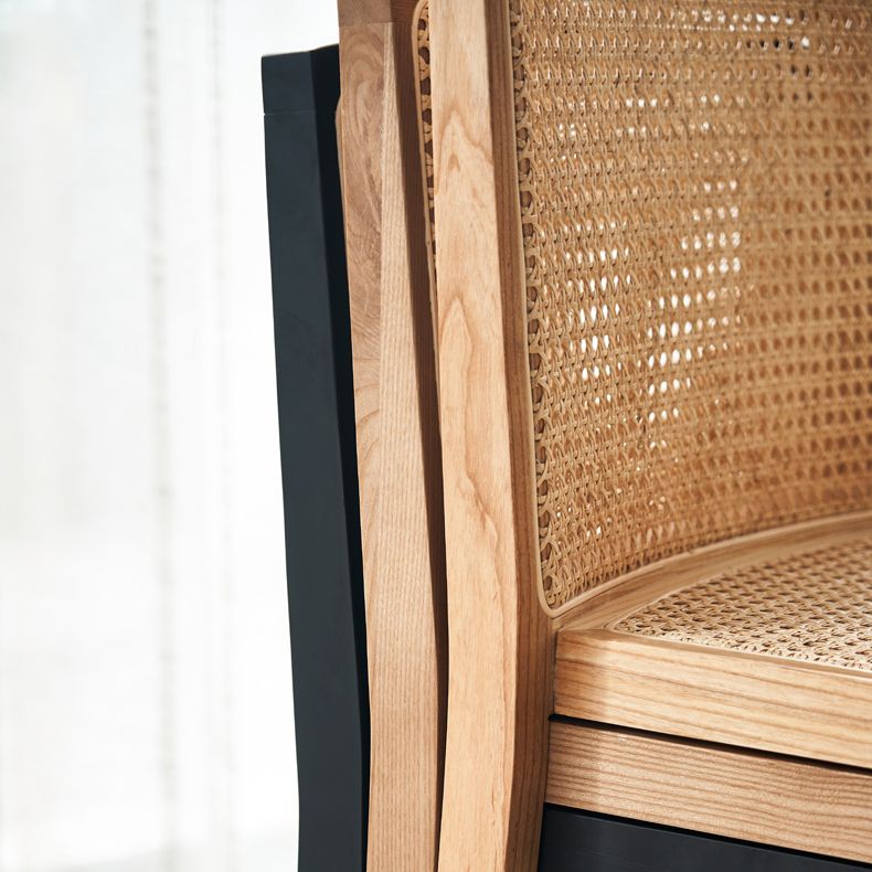 Traditional Style Dining Chair Solid Wood Stackable Side Chair for Home