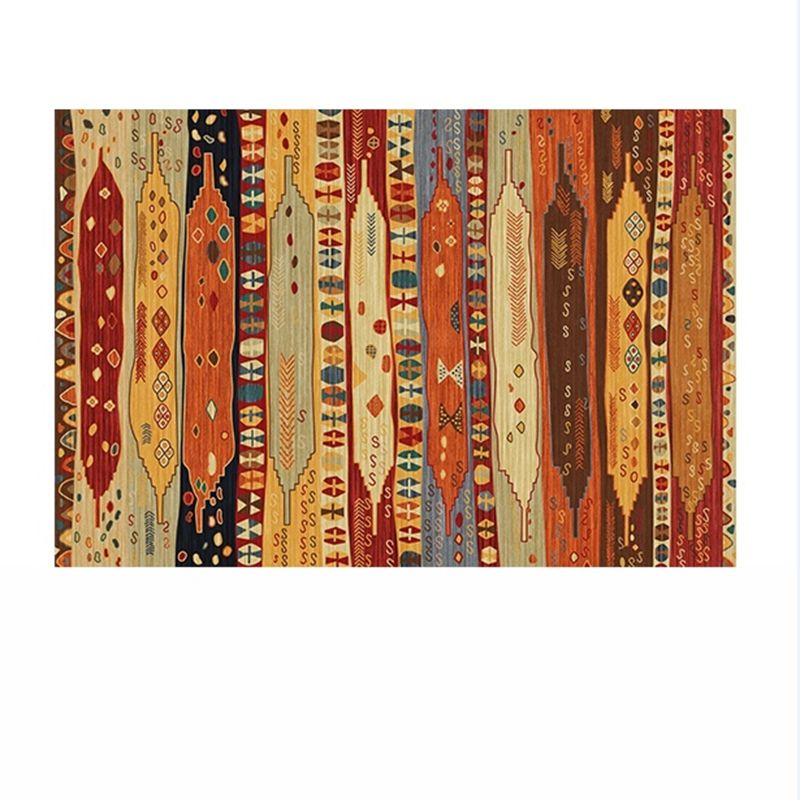 Bohemian Southwestern Print Rug Polyester Indoor Carpet Non-Slip Backing Area Rug for Living Room