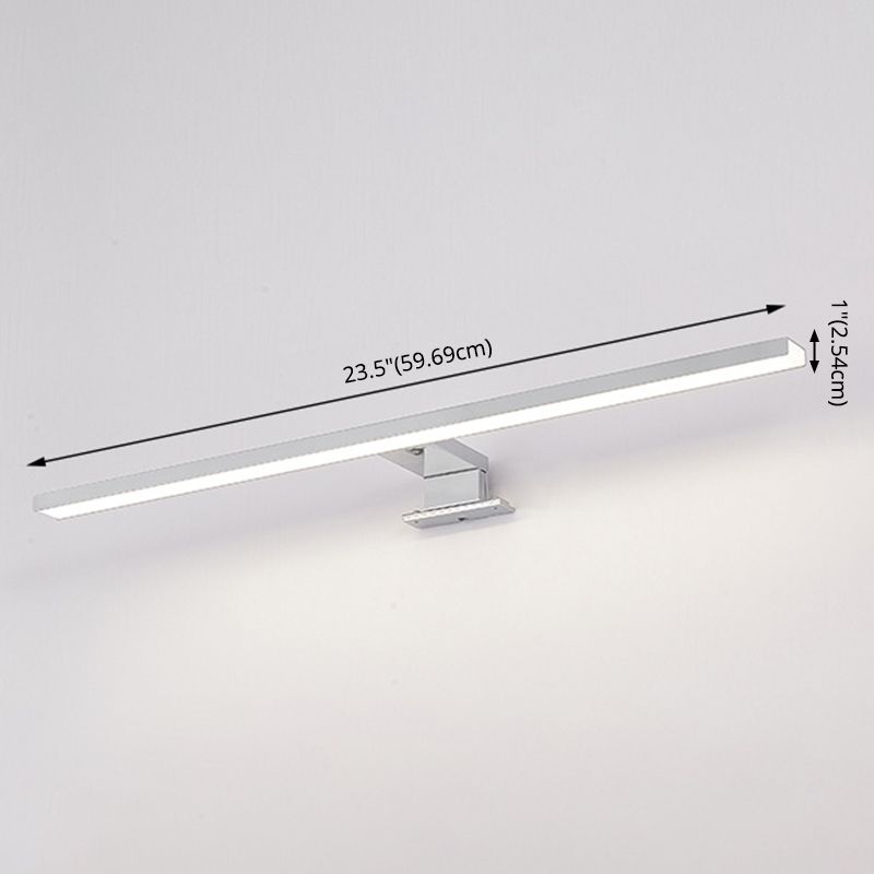 Elongated Vanity Light Fixtures Modern Simplicity Aluminium Wall Mount Lamp for Bathroom