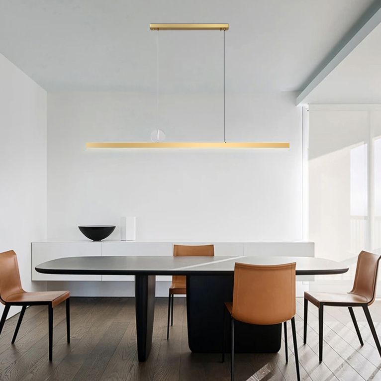 Zeitgenössische Küche Anhänger linear linearinselbeleuchtung Metall 1 Licht