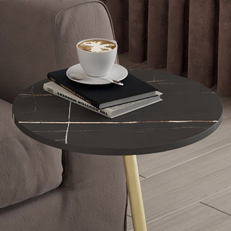 Minimalist Pedestal End Table Modernist Round Side End Table