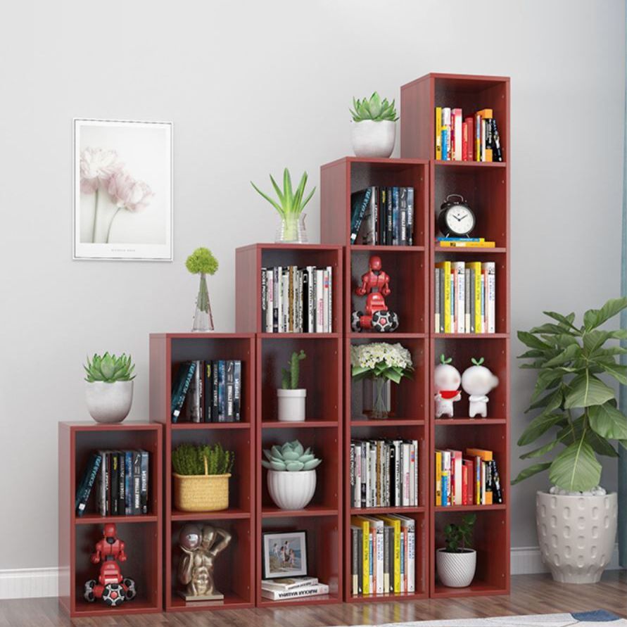 11.81"W Bookshelf Closed Back Contemporary Style Bookcase for Home Office